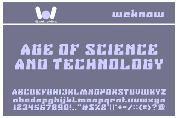 Age of Science and Technology: A Display Font That Makes Your Brand Stand Out