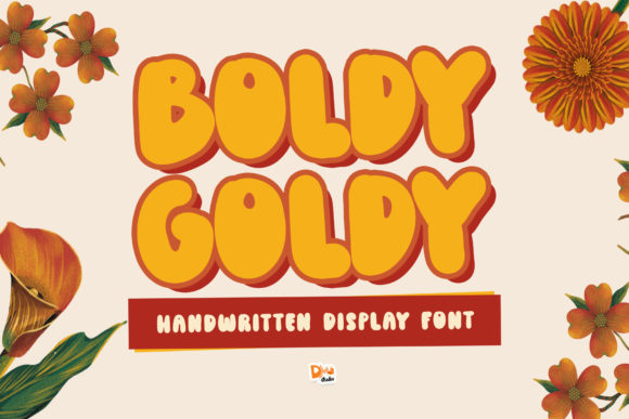 Boldy Goldy: A Friendly Display Font for Handmade Labels & Printables