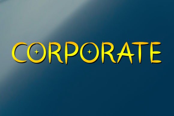 Corporate: A Graceful Display Font for Modern Branding