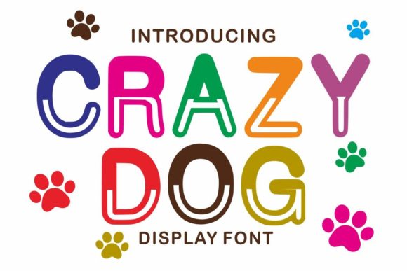 Crazy Dog Display Font for Handmade Creators