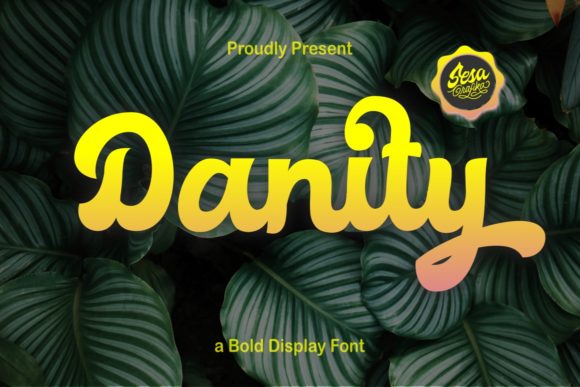 Danity: A Retro Display Font with Editorial Warmth