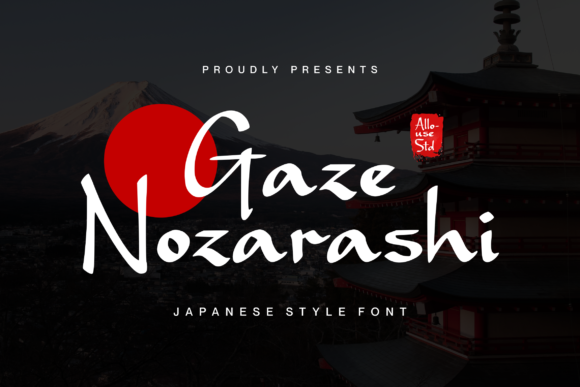 Gaze Nozarashi: A Display Typeface for Bold Web Branding