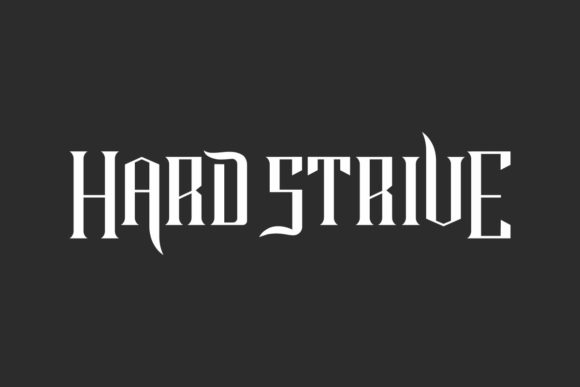 Hard Strive: A Bold Display Font That Anchors Editorial Mood