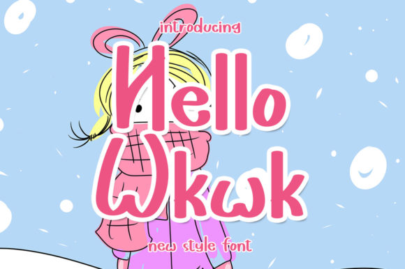 Hello Wkwk: A Playful 3D Display Font for Crafters