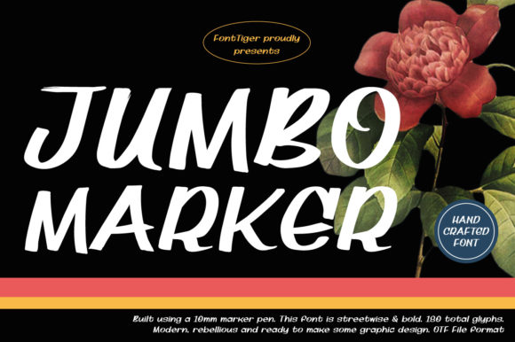 Jumbo Marker Font for Bold Web Design