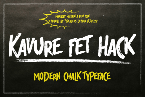 Kavure Fet Hack: A Playful Chalk Font for Editorials