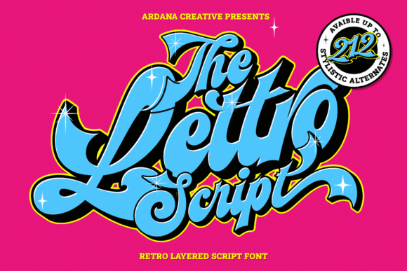 Lettro: A Retro Display Typeface for Bold Editorial Design