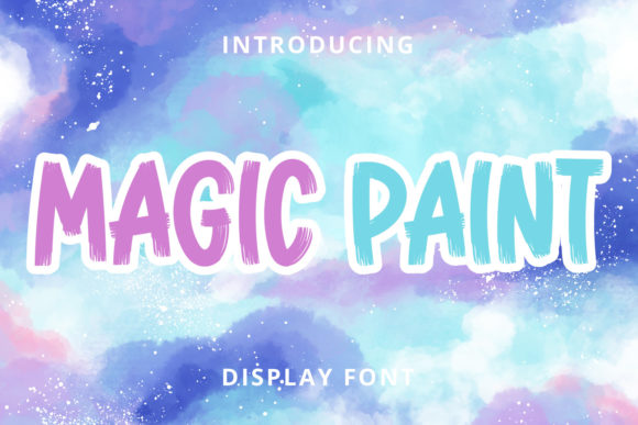 Magic Paint: A Playful Display Font for Digital Creators