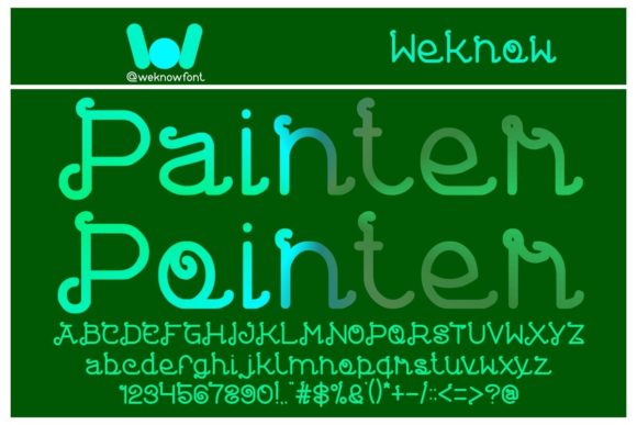 Painter Pointer: A Magical Display Font for Creative Product Design