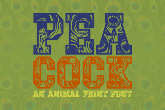 Peacock Display Font: Ornamental Charm for Web Design