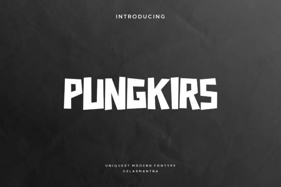 Pungkirs: A Playful All-Caps Font for Bold Modern Branding