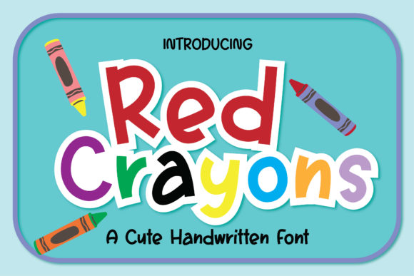 Red Crayons: A Playful Display Font That Brings Brands to Life