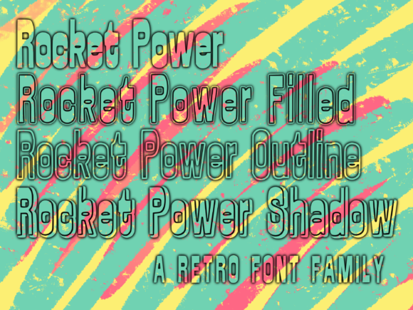 Rocket Power Display Font for Handmade Creators
