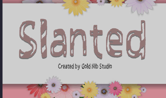 Slanted: A Playful Display Font for Real Branding Work