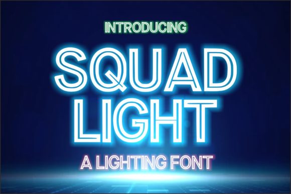 Squad Light: A Bold Display Font for Clear Digital Campaigns
