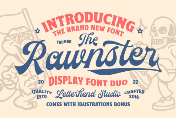 The Rawnster Display Typeface Makes Bold Web Statements