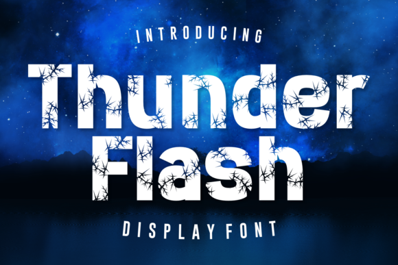 Thunder Flash Display Font: Energy for Editorial Layouts