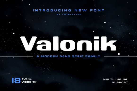 Valonik: A Display Font With Vintage Soul